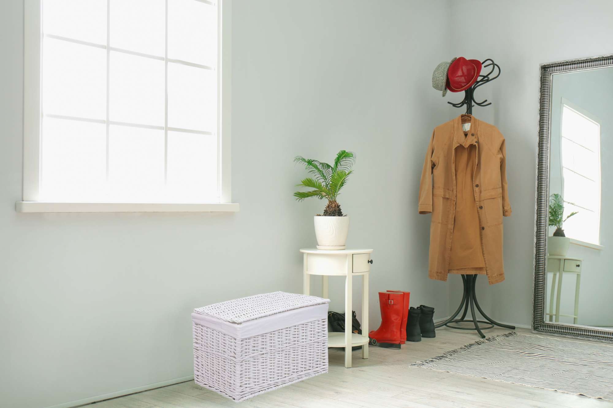 Kufer wiklinowy biały 160 L - obrazek 3