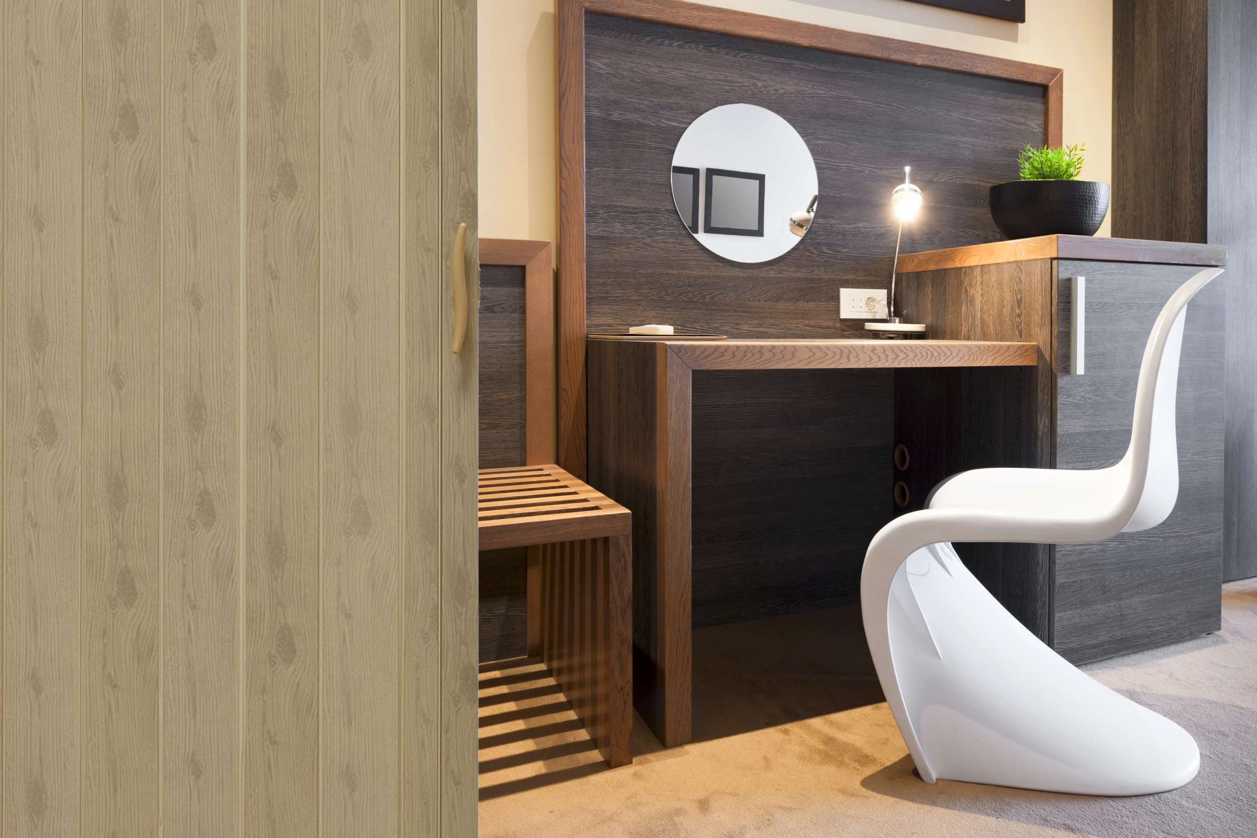 Drzwi harmonijkowe 001P WIĄZ MAT G - 100 cm - obrazek 4