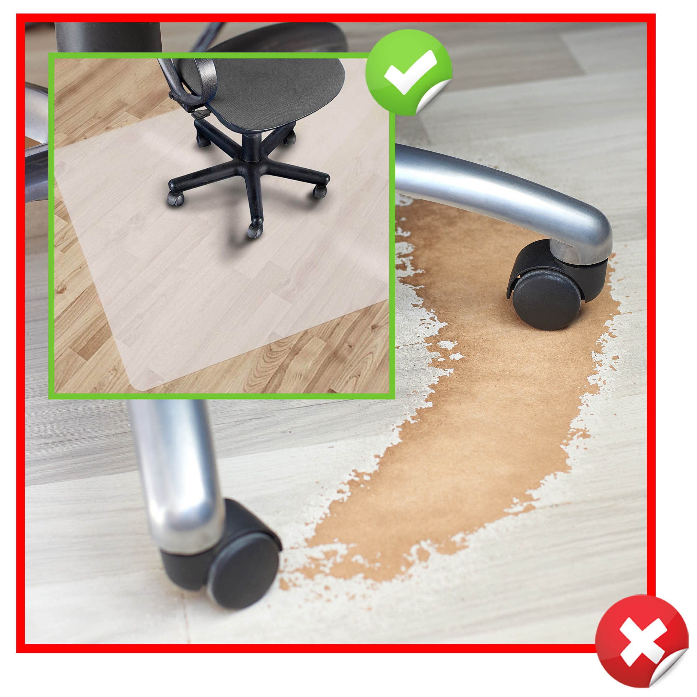 Mata ochronna pod fotel 100x140cm 0,8 mm - obrazek 3