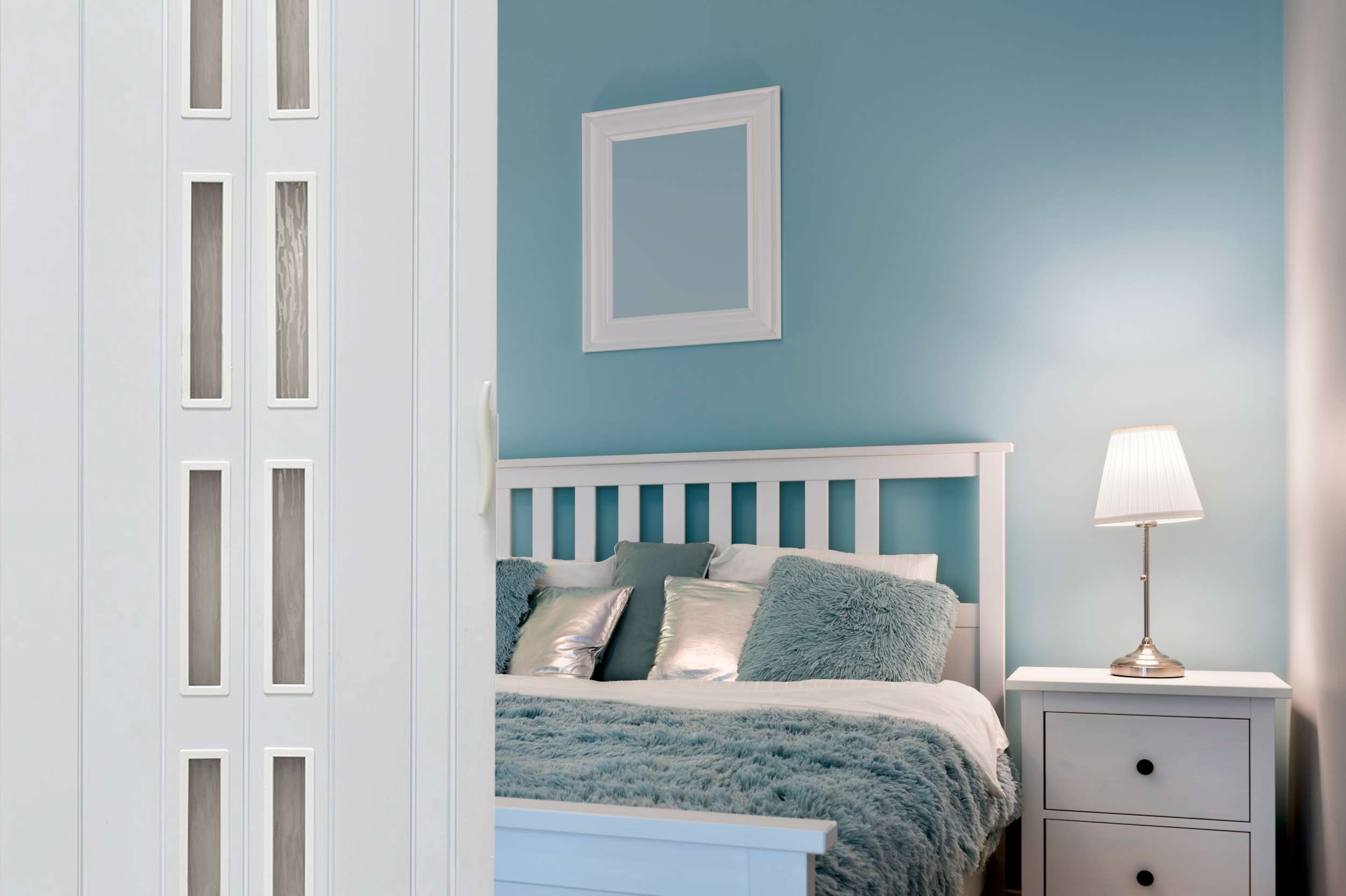 Drzwi harmonijkowe 005S BIAŁY MAT - 80 cm - obrazek 6