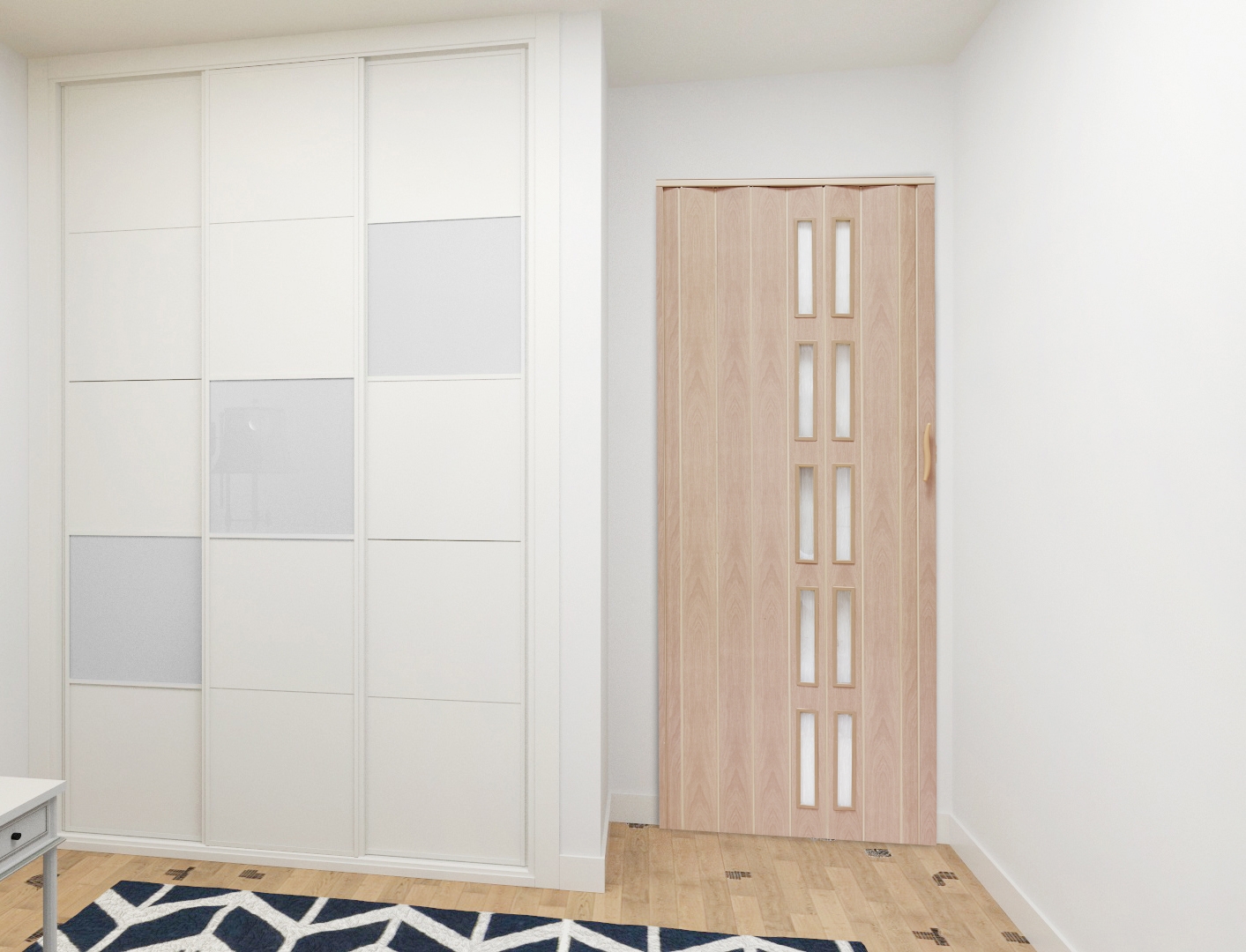 Drzwi harmonijkowe 005S DĄB SONOMA - 80 cm - obrazek 3