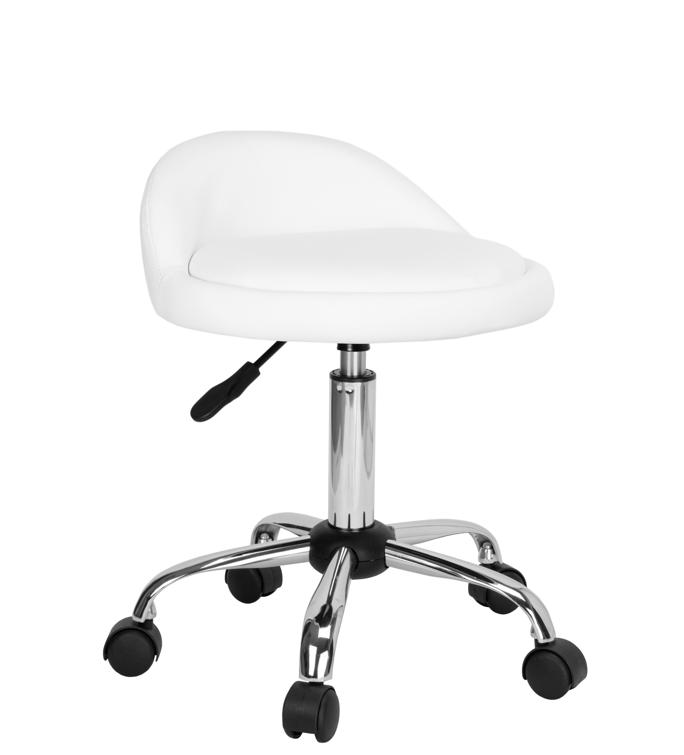 Taboret kosmetyczny fryzjerski LOMO biały - obrazek 8