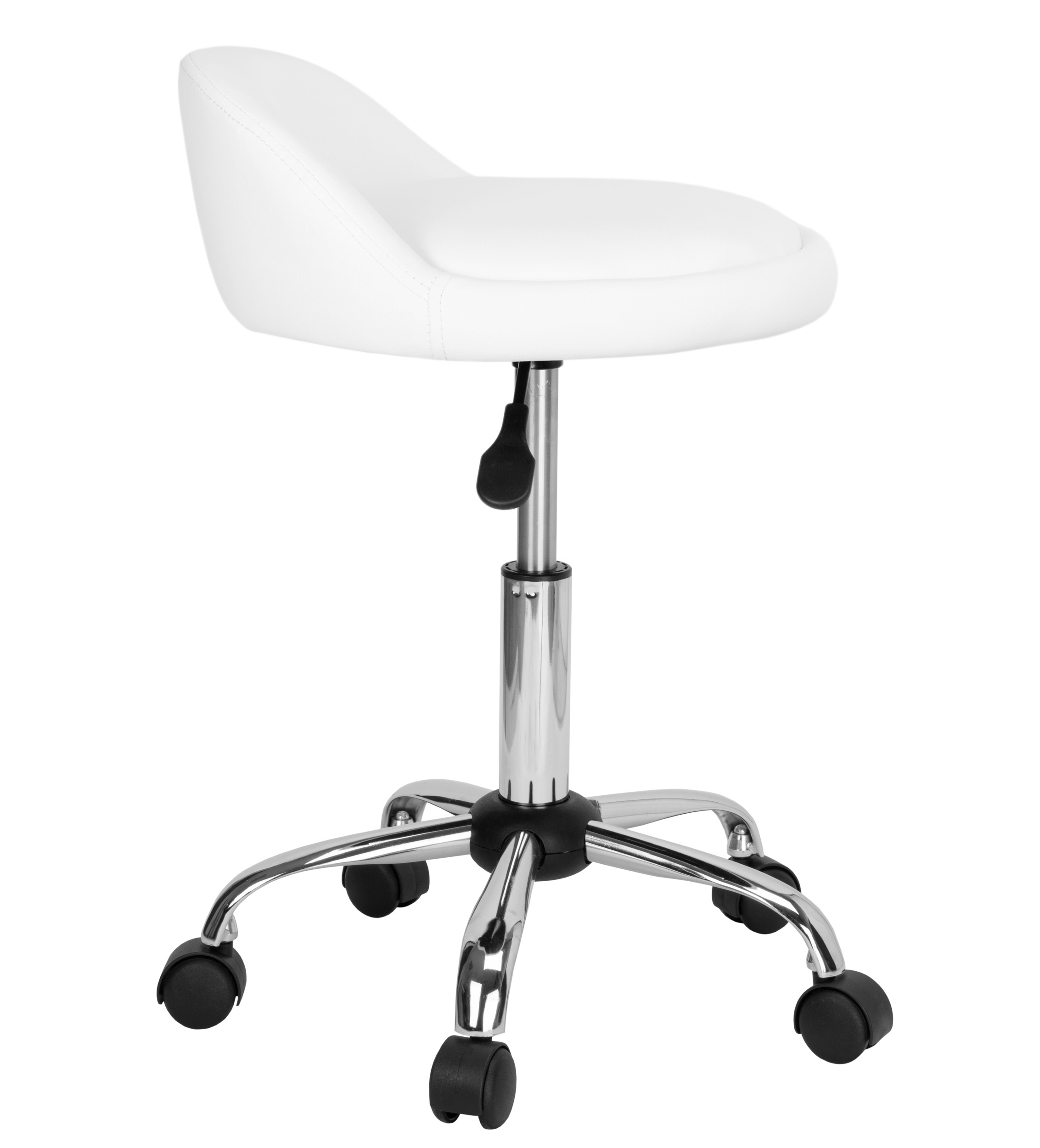 Taboret kosmetyczny fryzjerski LOMO biały - obrazek 9