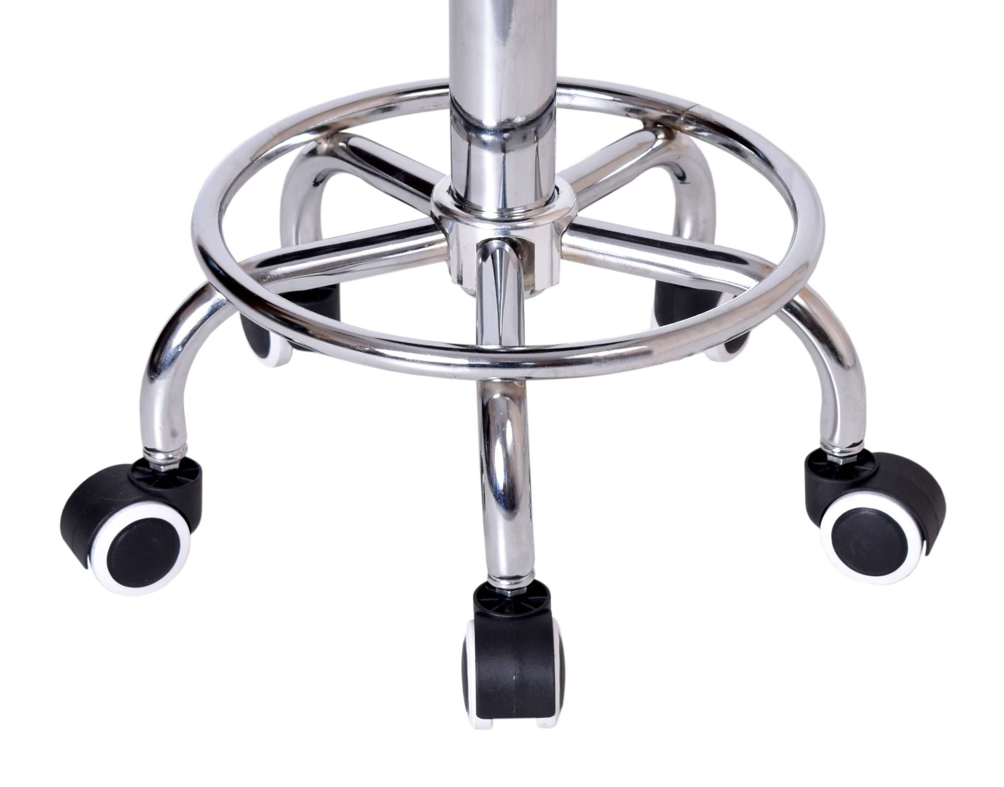 Taboret fryzjerski kosmetyczny MONZA biały - obrazek 4