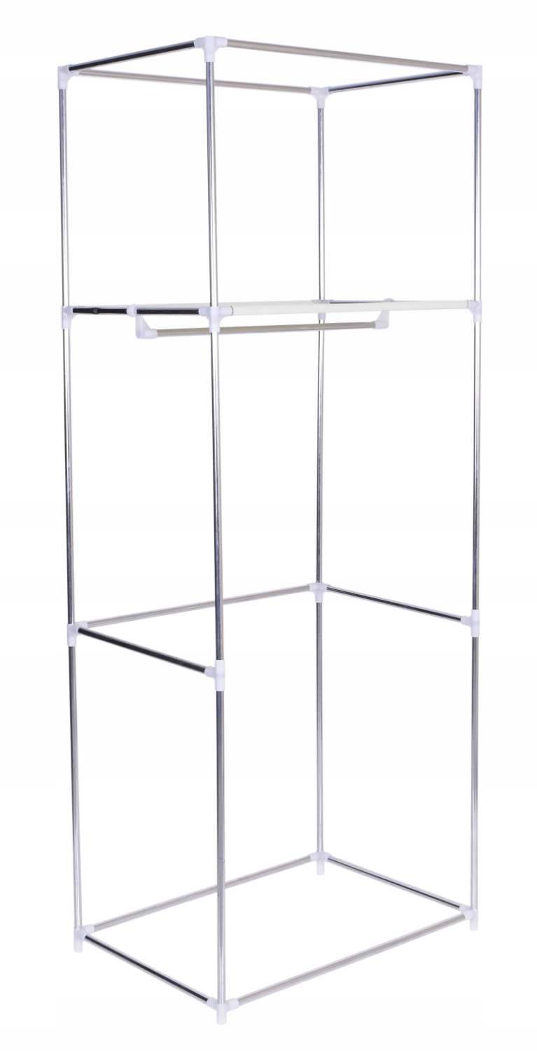 Szafa tekstylna z półką Fela - beż - obrazek 7