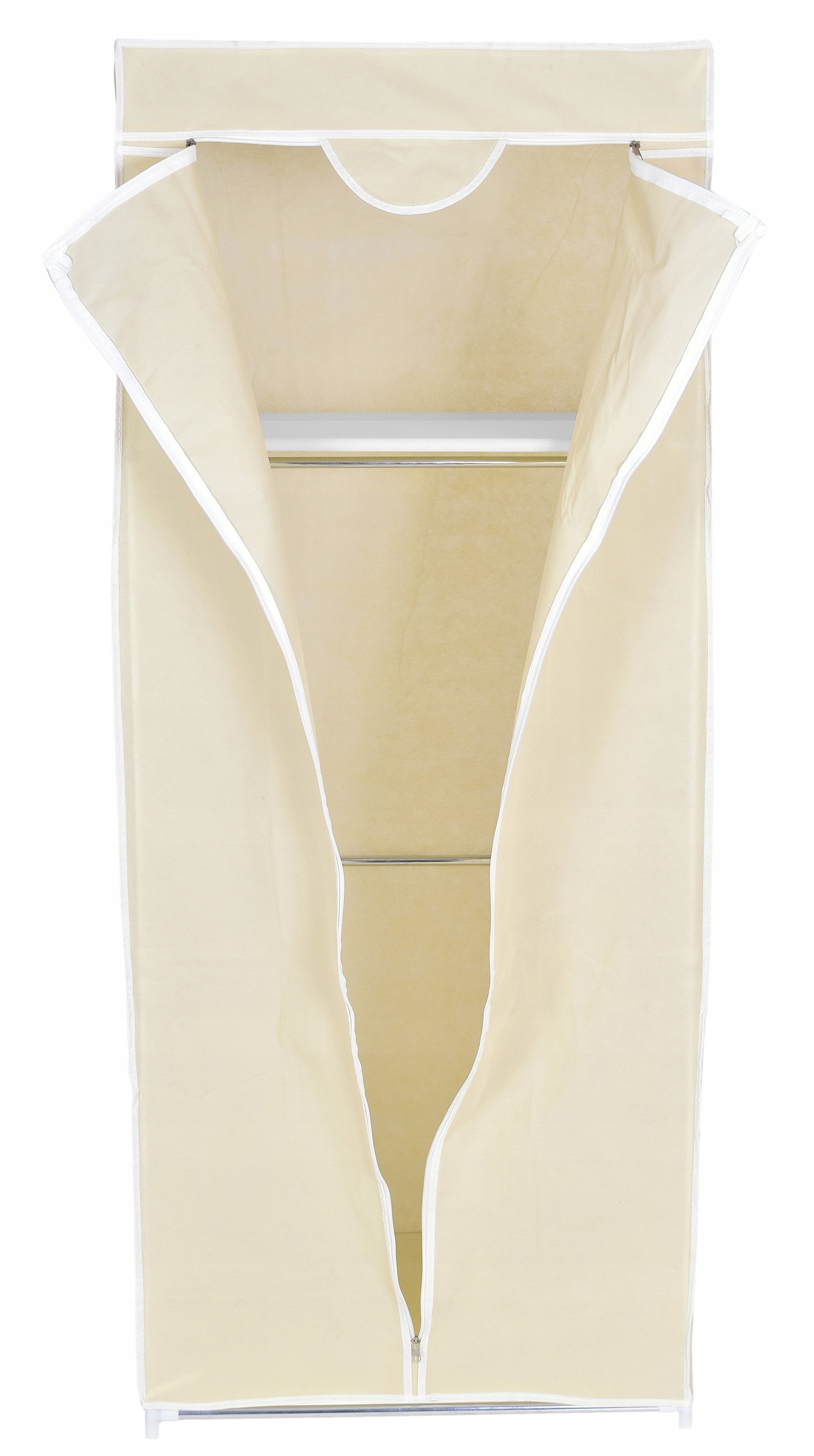 Szafa tekstylna z półką Fela - beż - obrazek 10