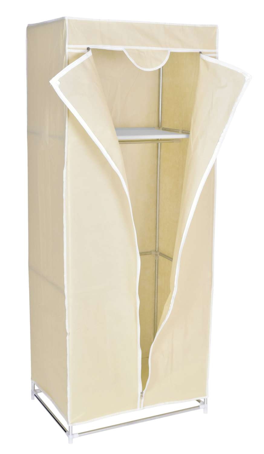 Szafa tekstylna z półką Fela - beż - obrazek 3