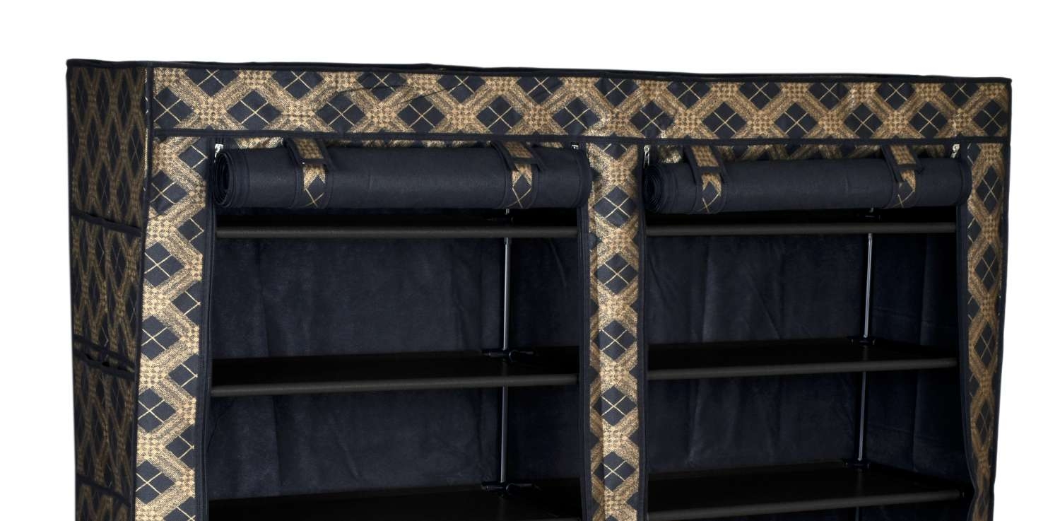 Szafa tekstylna na buty Gabi - krata - obrazek 5