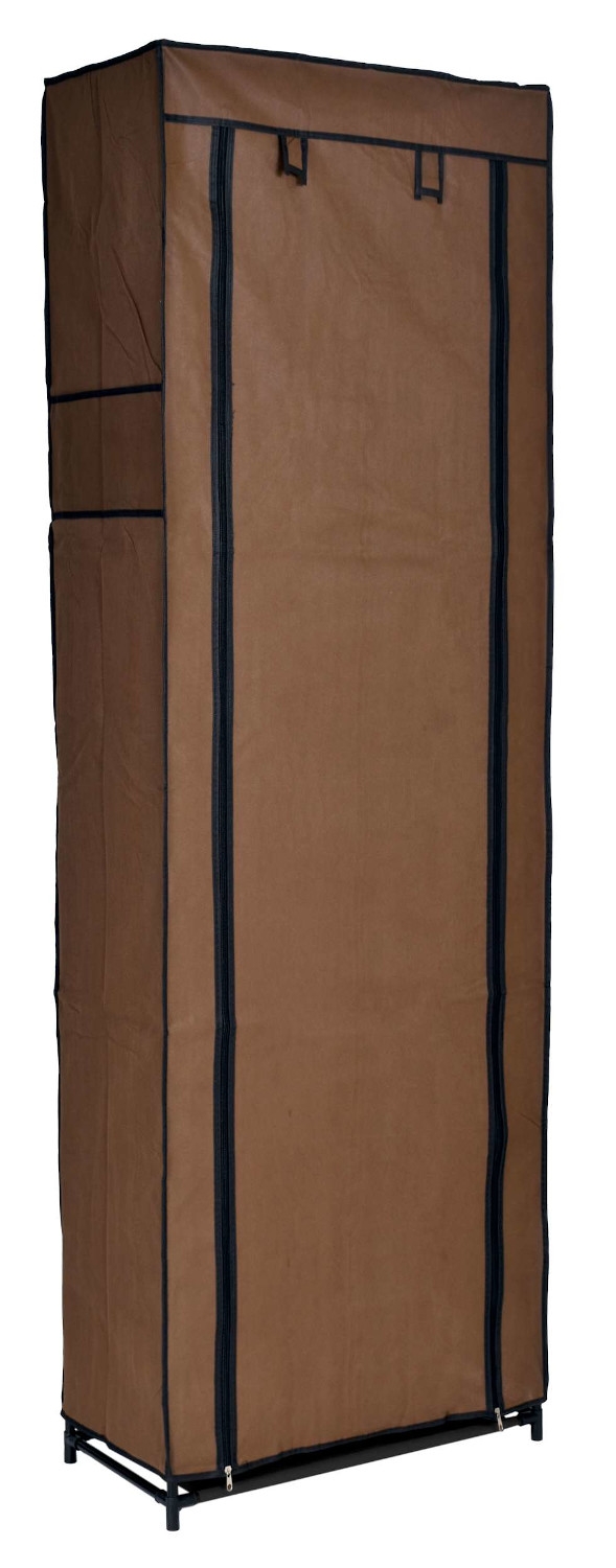 Szafka tekstylna na buty Lea - ciemny brąz - obrazek 2