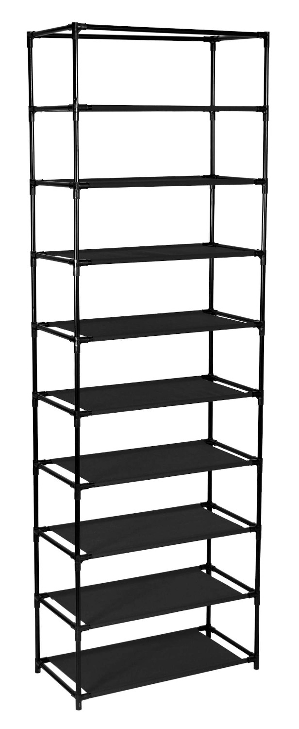 Szafka tekstylna na buty Lea - ciemny brąz - obrazek 8