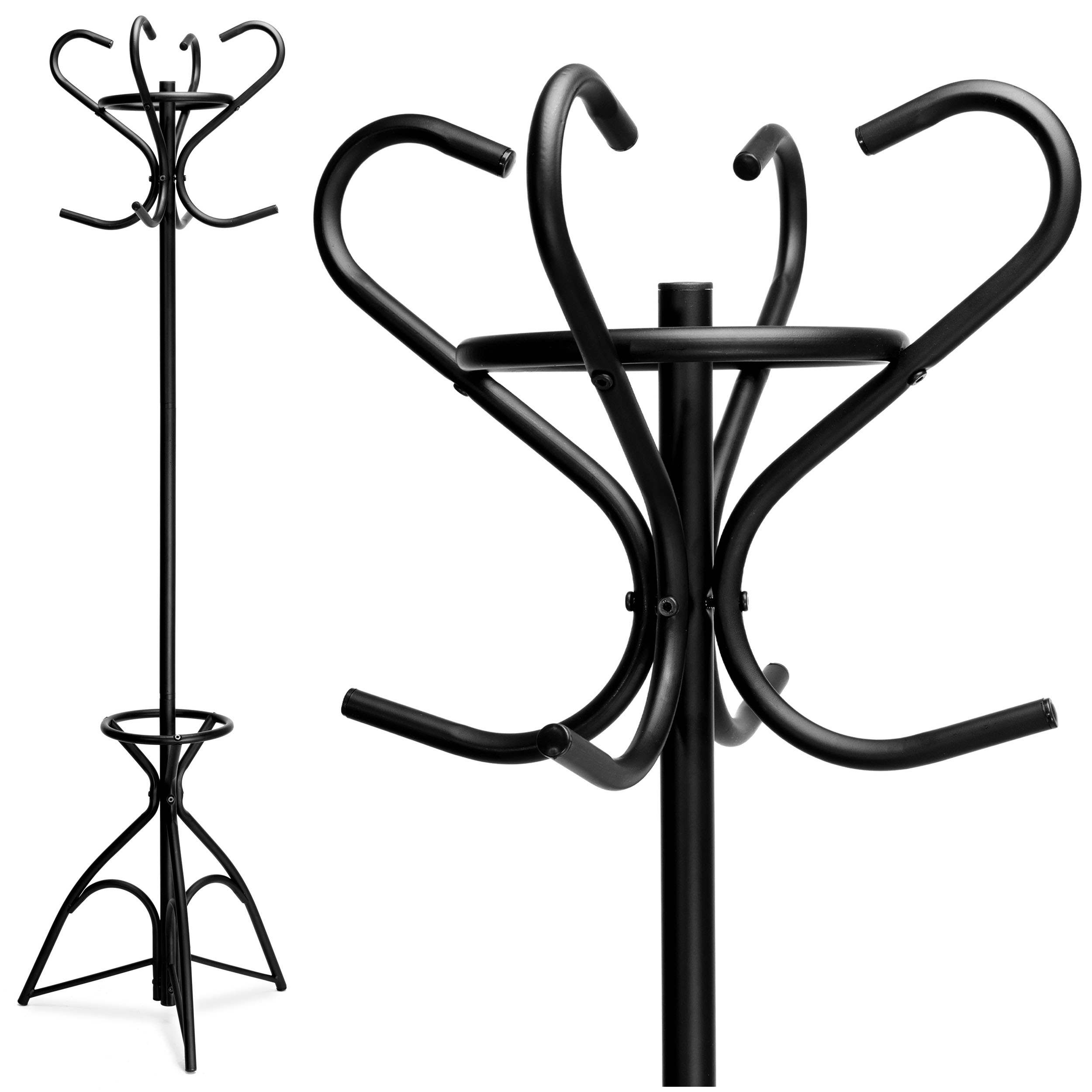 Wieszak stojący Livio czarny 173 cm - obrazek 8