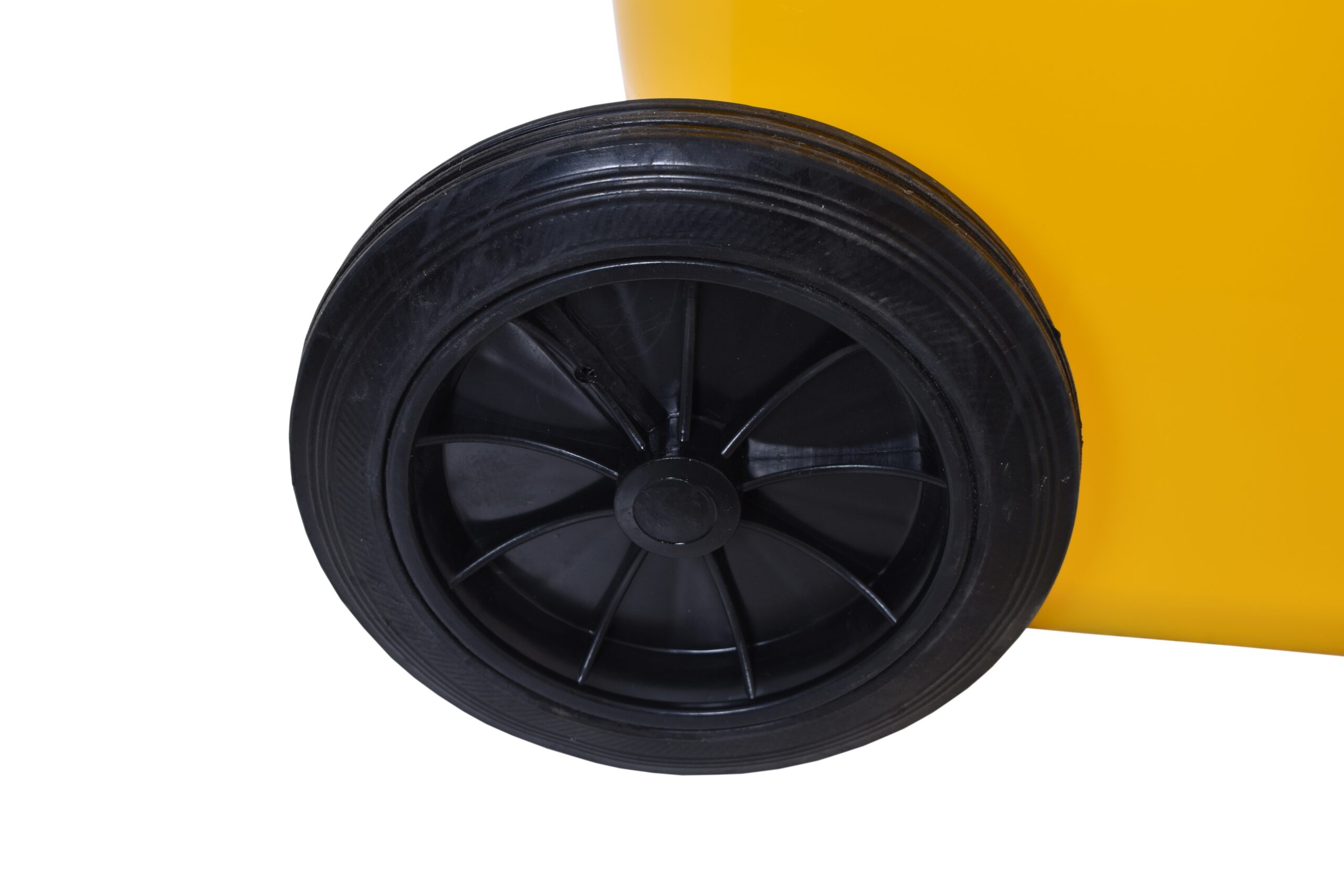 Pojemnik na odpady 120L kosz śmietnik żółty - obrazek 5