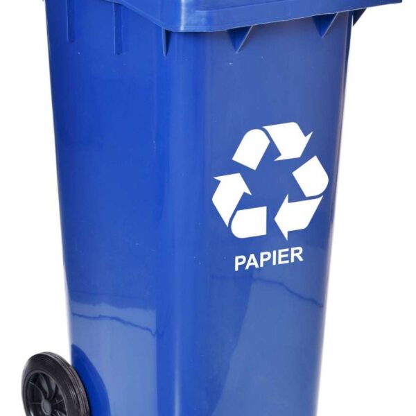 Pojemnik na odpady 120L kosz śmietnik niebieski