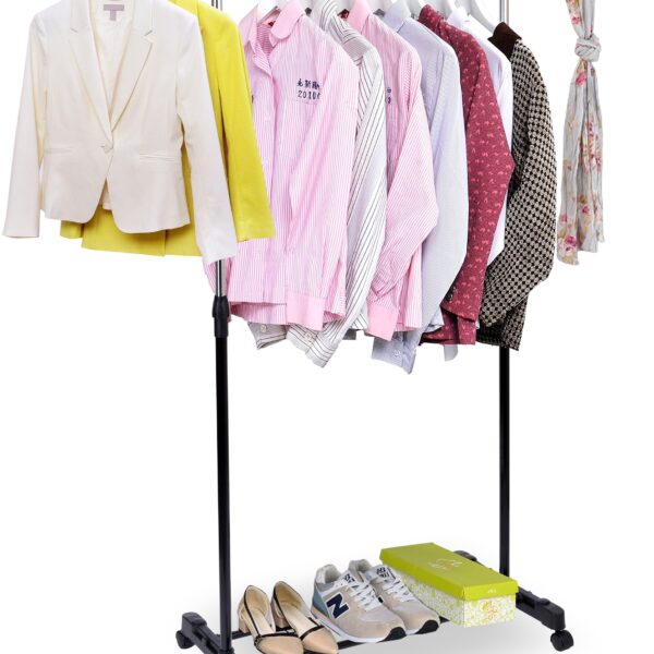 Wieszak stojący na kółkach LUKI - pojedynczy