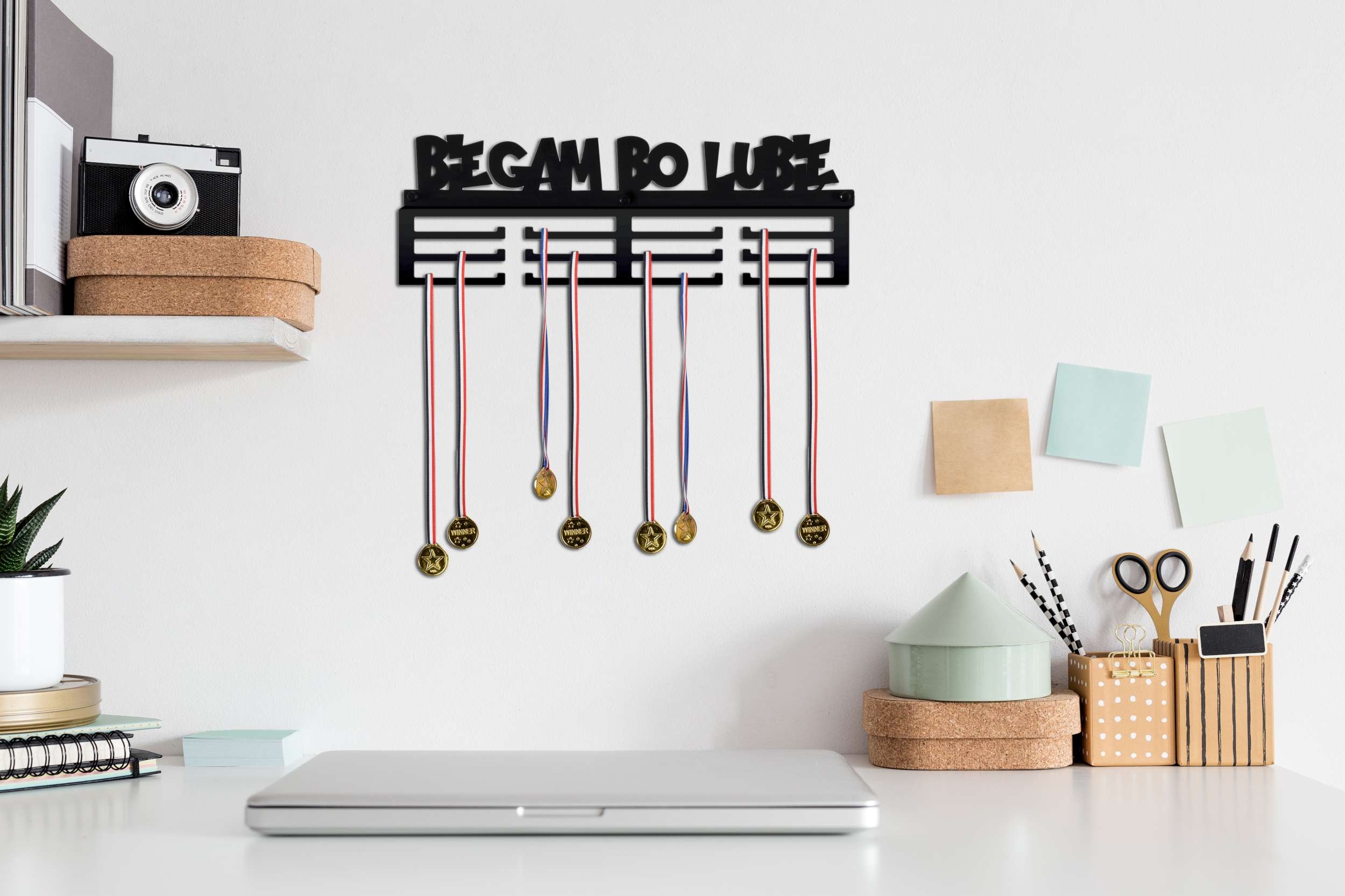 Wieszak na medale BIEGAM BO LUBIĘ - obrazek 4