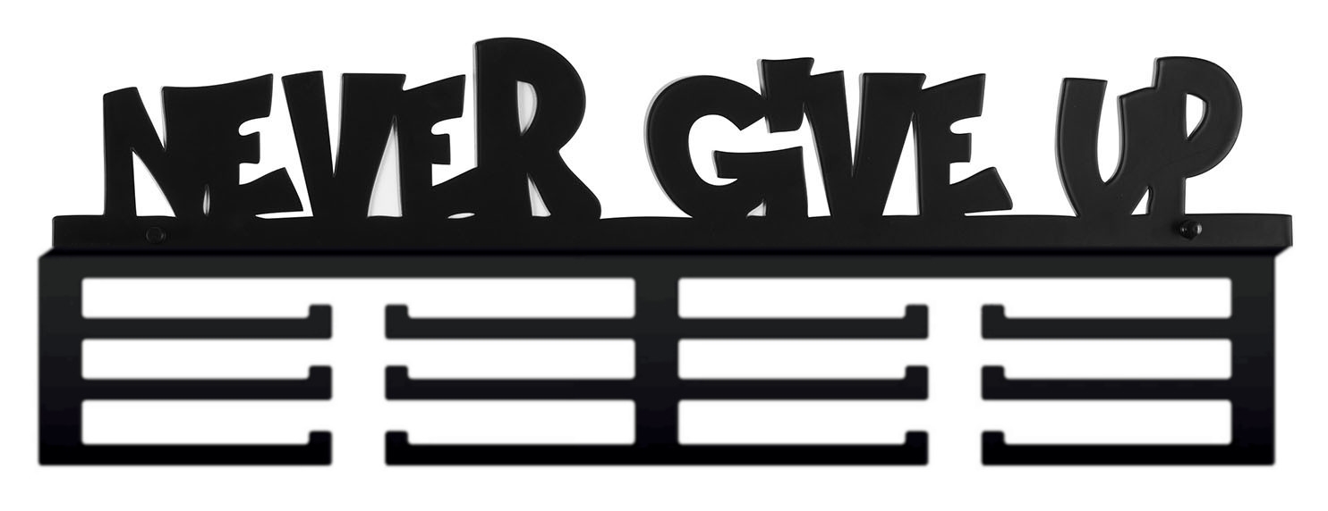Wieszak na medale NEVER GIVE UP - obrazek 3