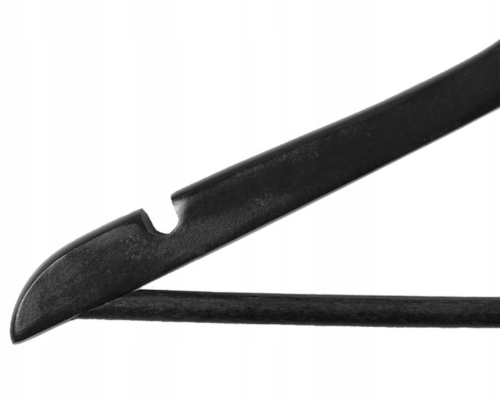 Wieszak do szafy RONDO komplet 30 szt czarny drewno - obrazek 2