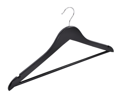 Wieszak do szafy RONDO komplet 30 szt czarny drewno - obrazek 5