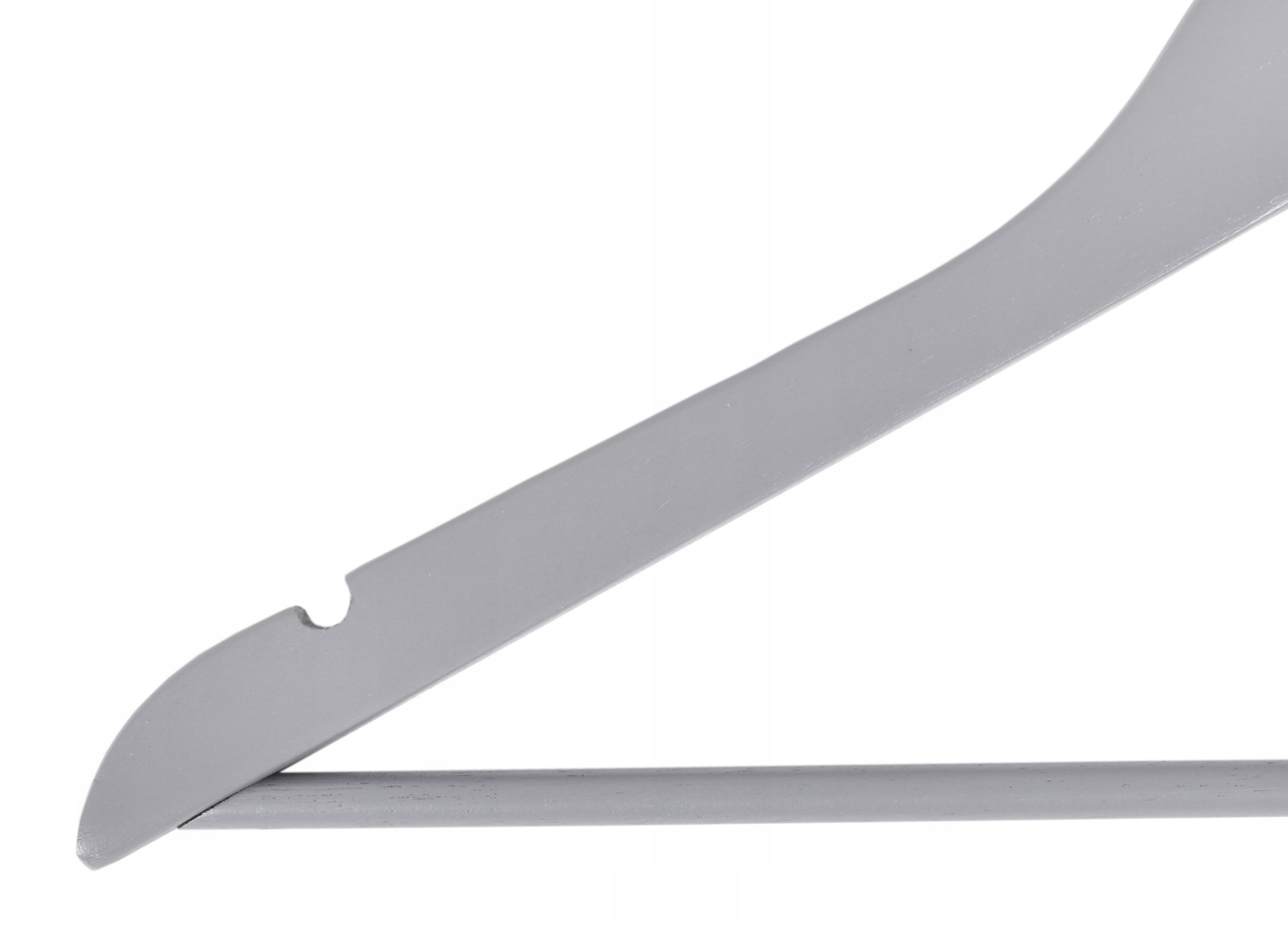 Wieszak do szafy RONDO komplet 30 sztuk szary drewno - obrazek 5