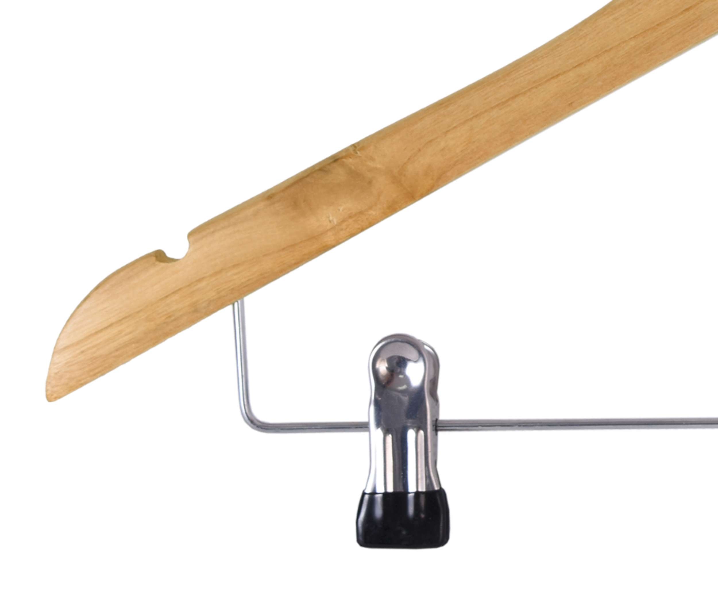 Drewniany wieszak z klipsami Henryk 10 sztuk - obrazek 5