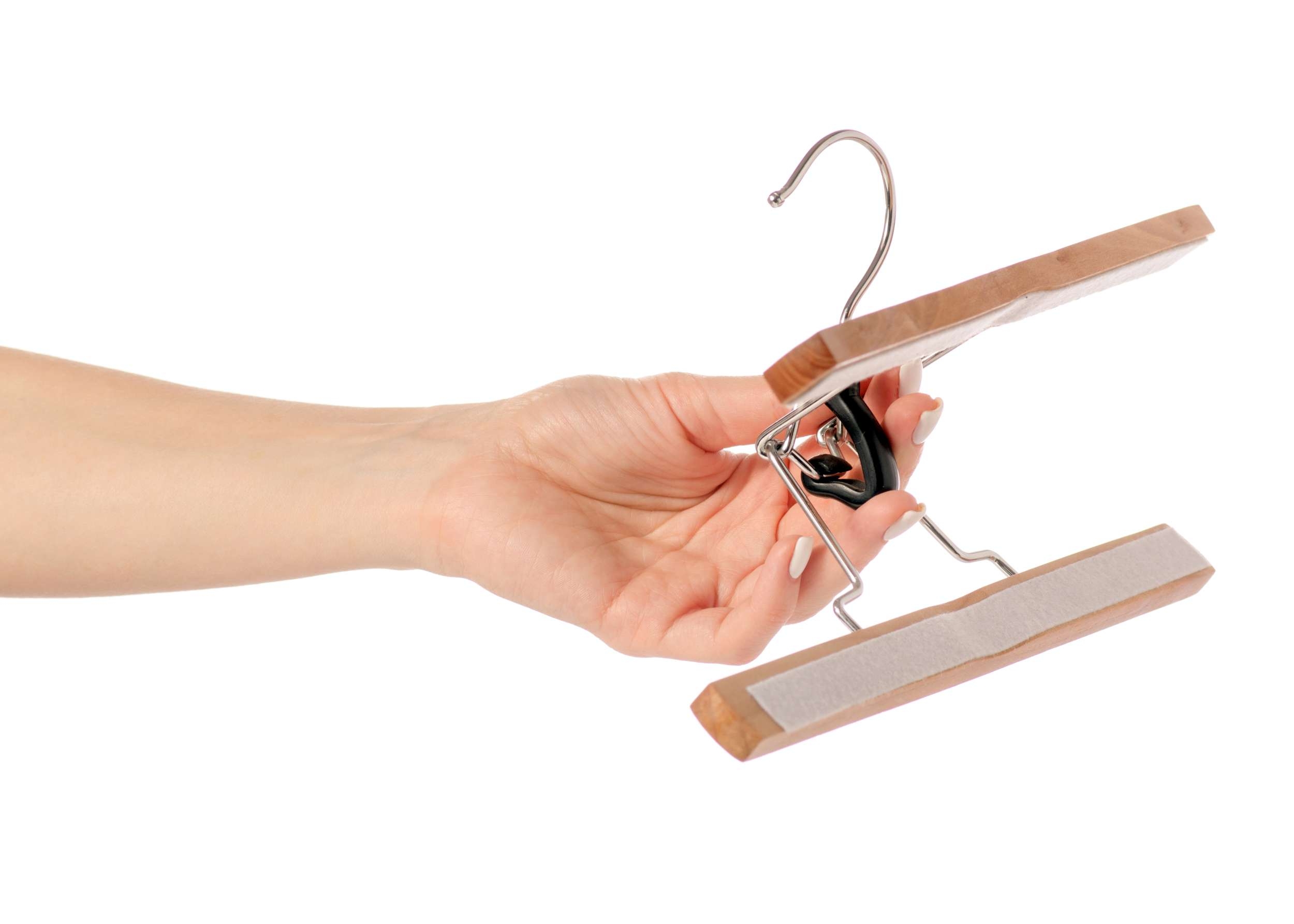 Wieszak drewniany na spodnie komplet - 10 szt. - obrazek 8