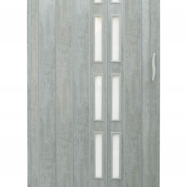 Drzwi harmonijkowe 005S BETON MAT - 80 cm