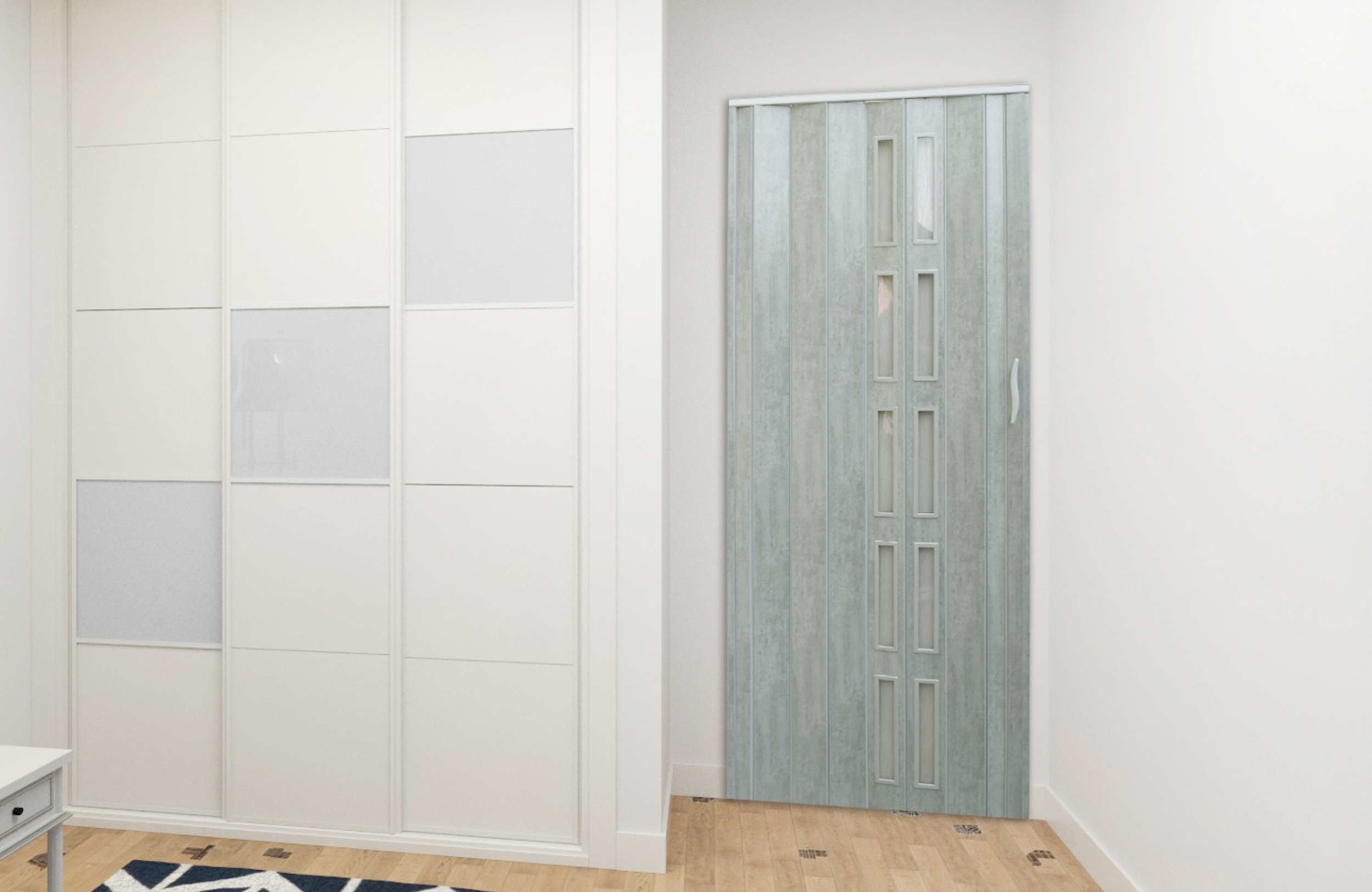 Drzwi harmonijkowe 005S BETON MAT - 80 cm - obrazek 6