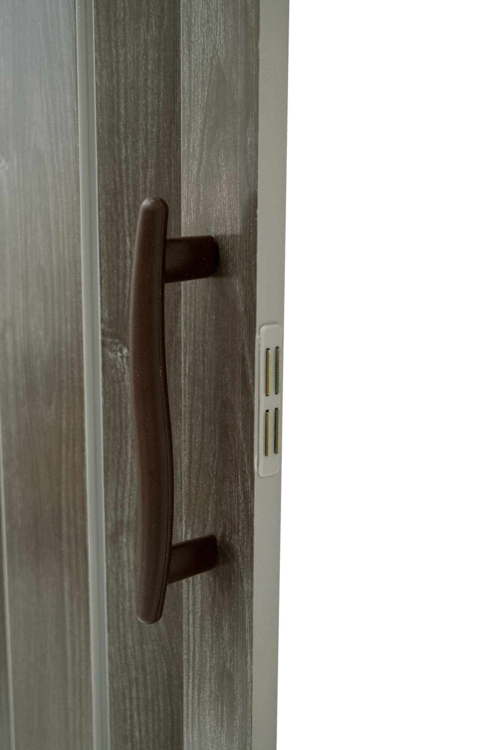 Drzwi harmonijkowe 001P DĄB GRAFIT MAT 100 cm - obrazek 3