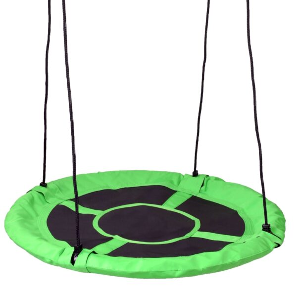 Huśtawka ogrodowa bocianie gniazdo ROMEK zielona 100 cm