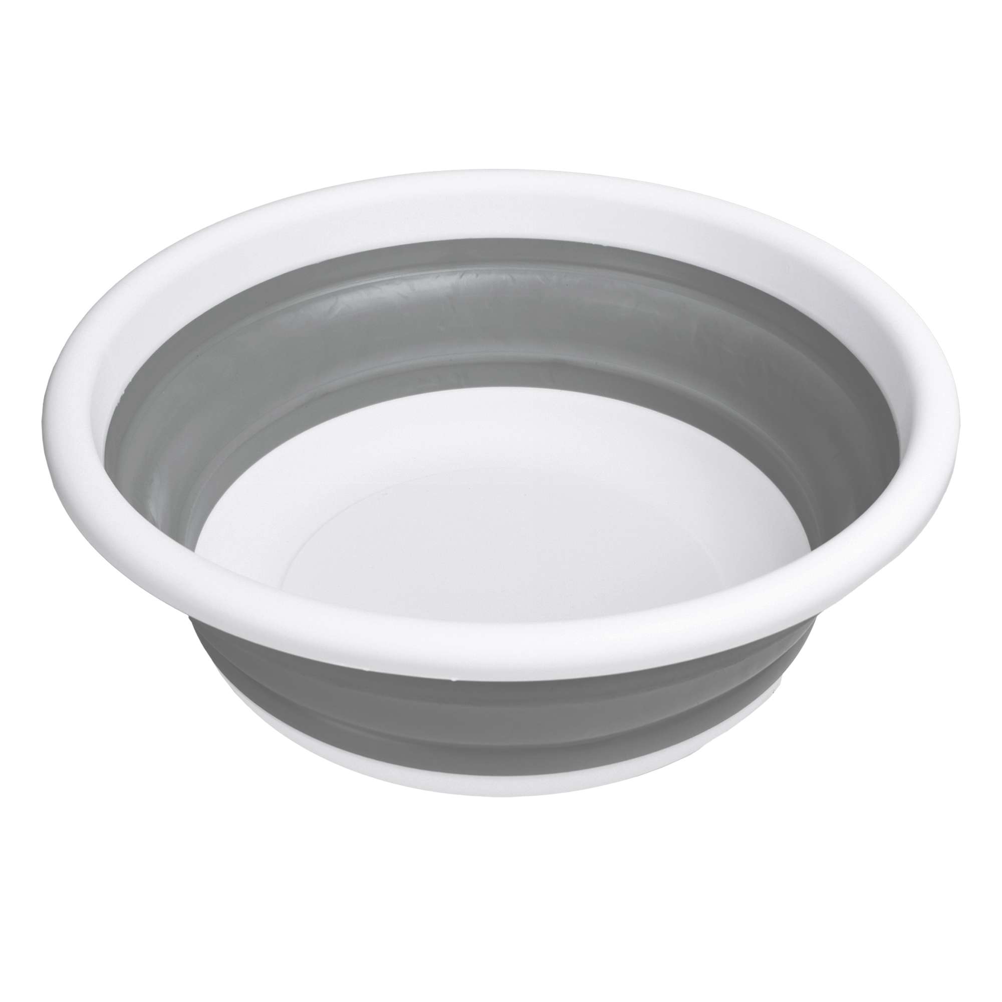 Miska okrągła 37 cm biało-szara ELBA COMPACT 9 litrów - obrazek 3