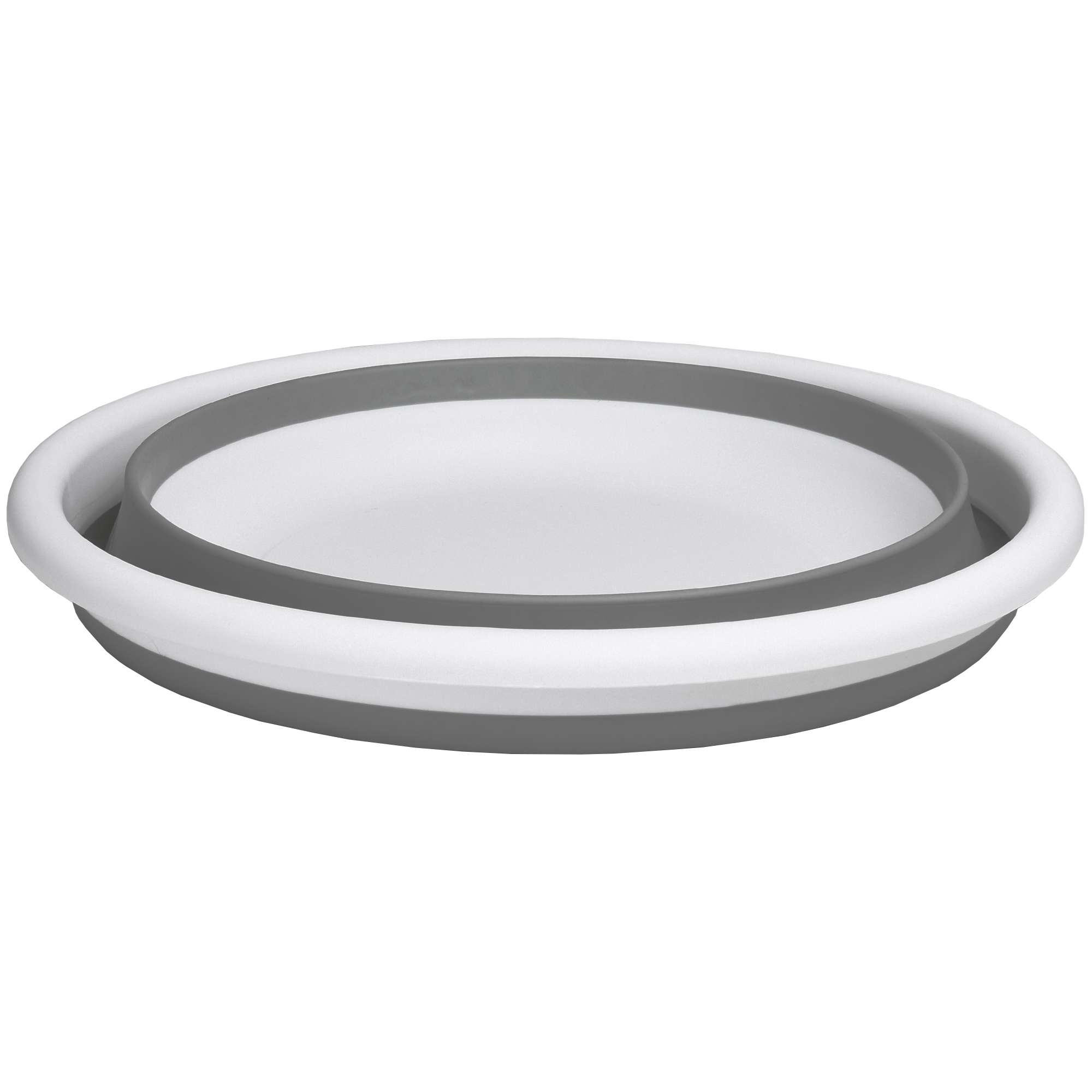 Miska okrągła 37 cm biało-szara ELBA COMPACT 9 litrów - obrazek 4