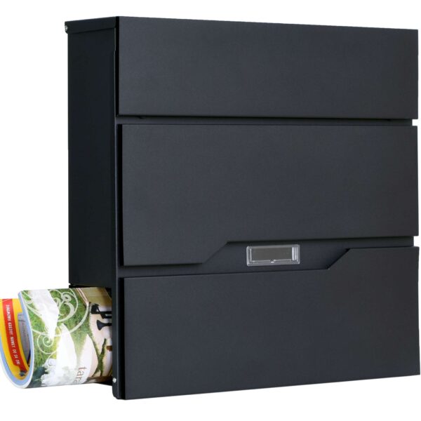 Skrzynka pocztowa na listy Vidar czarna