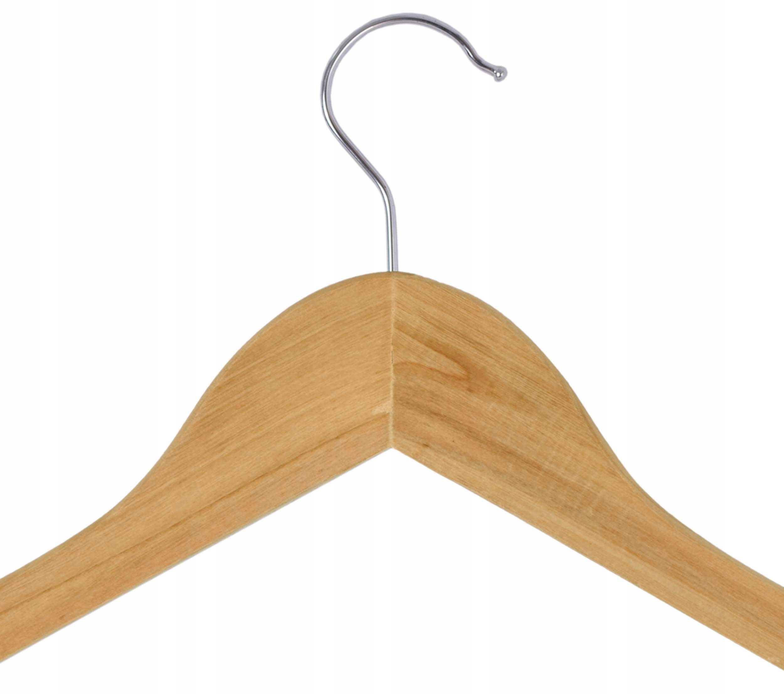 Drewniany wieszak z klipsami Henryk 5 sztuk - obrazek 4