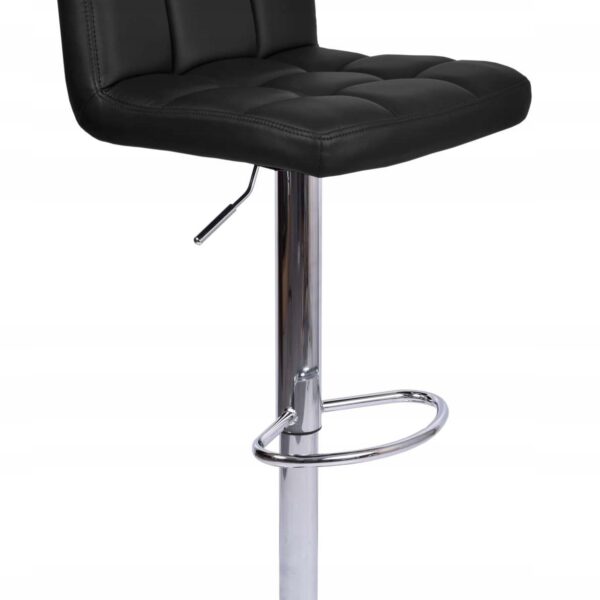 Hoker krzesło barowe Arako czarne