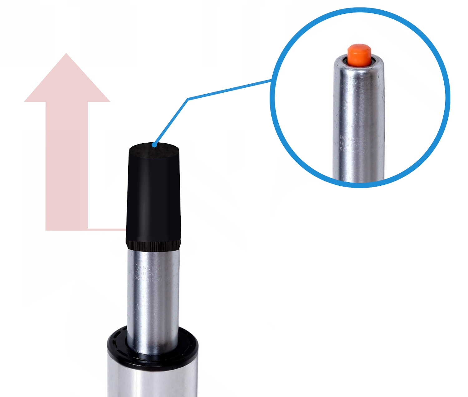 Hoker krzesło barowe Arako czarne - obrazek 10