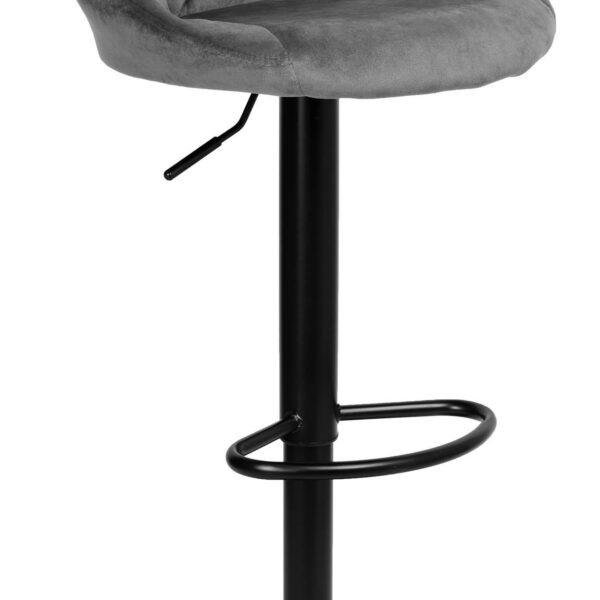 Hoker barowy CYDRO BLACK grafitowy Velvet