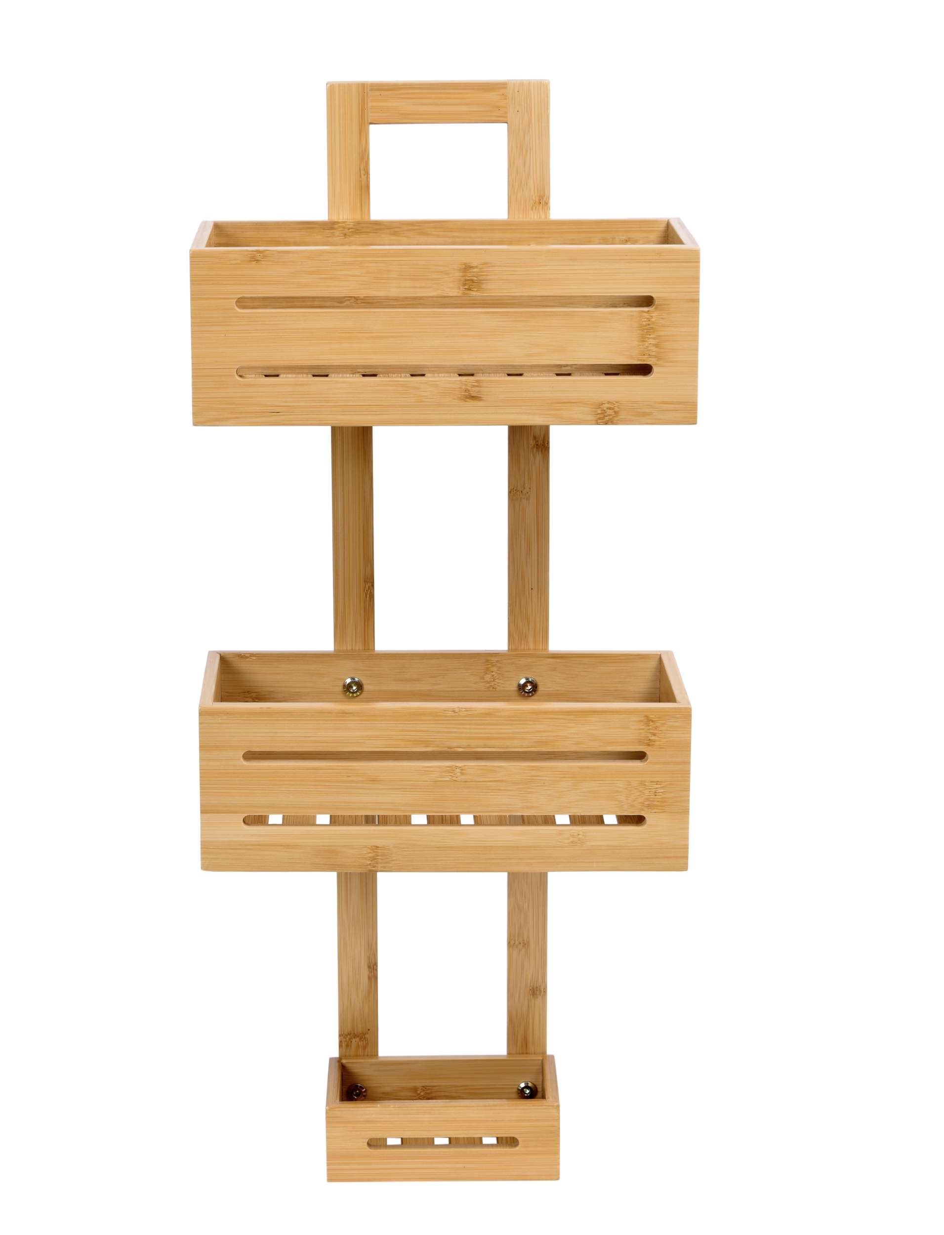 Półka MANILA bambusowa 3 poziomy do kuchni i łazienki - obrazek 6