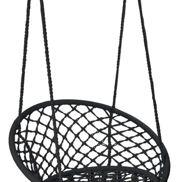 Fotel wiszący Bocianie gniazdo TOGO czarny