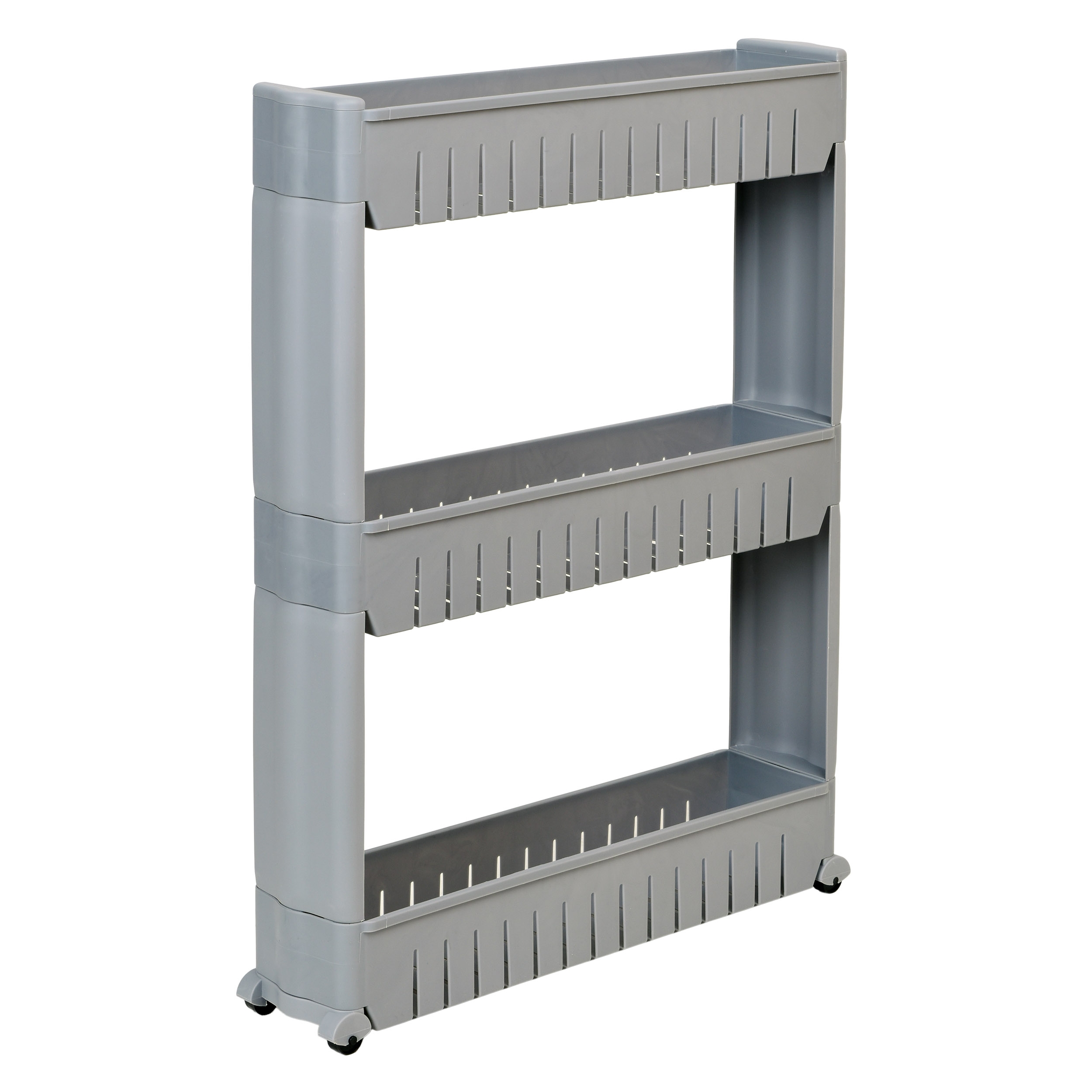 Półka kuchenna łazienkowa szara 3 poziomy Leira - obrazek 3