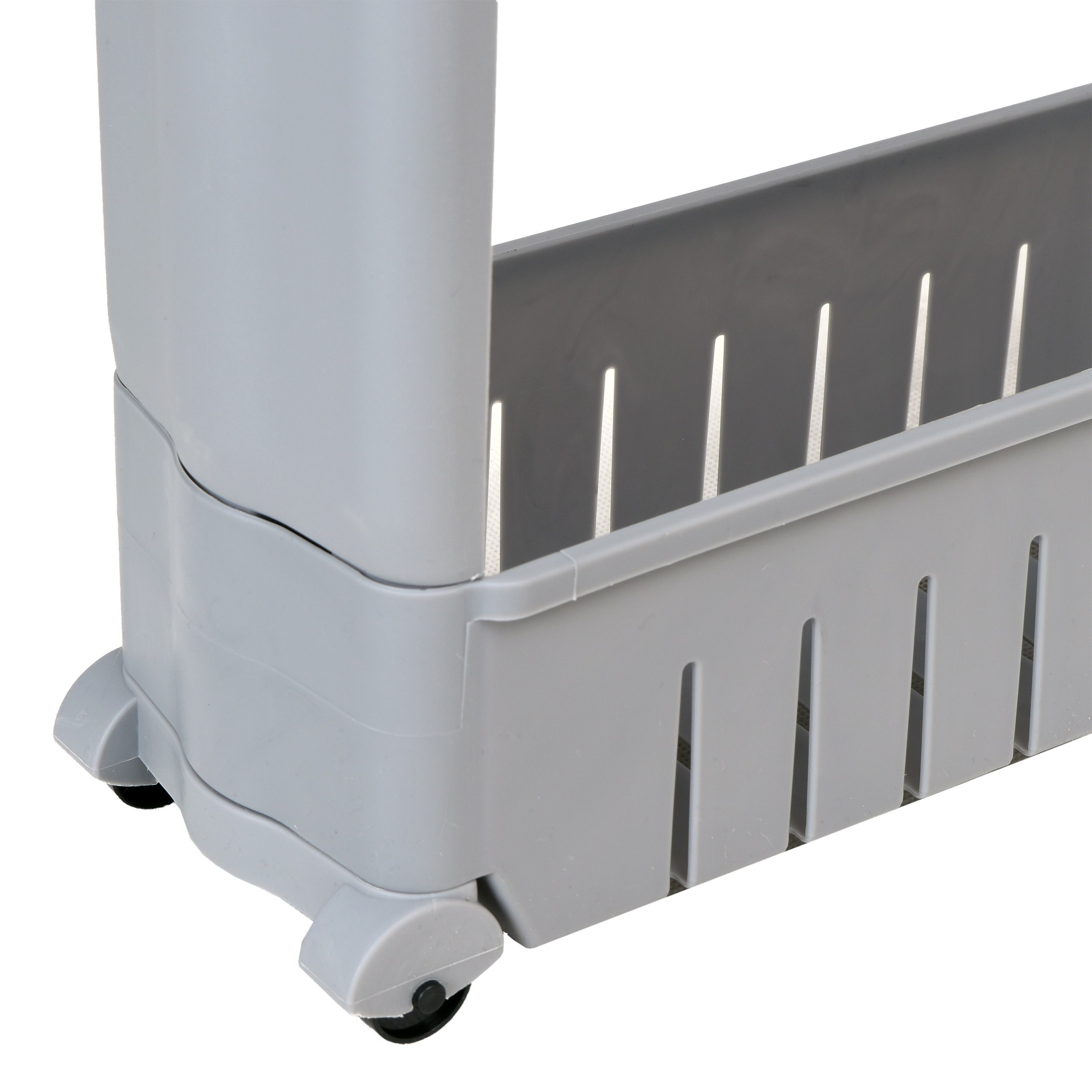 Półka kuchenna łazienkowa szara 3 poziomy Leira - obrazek 4