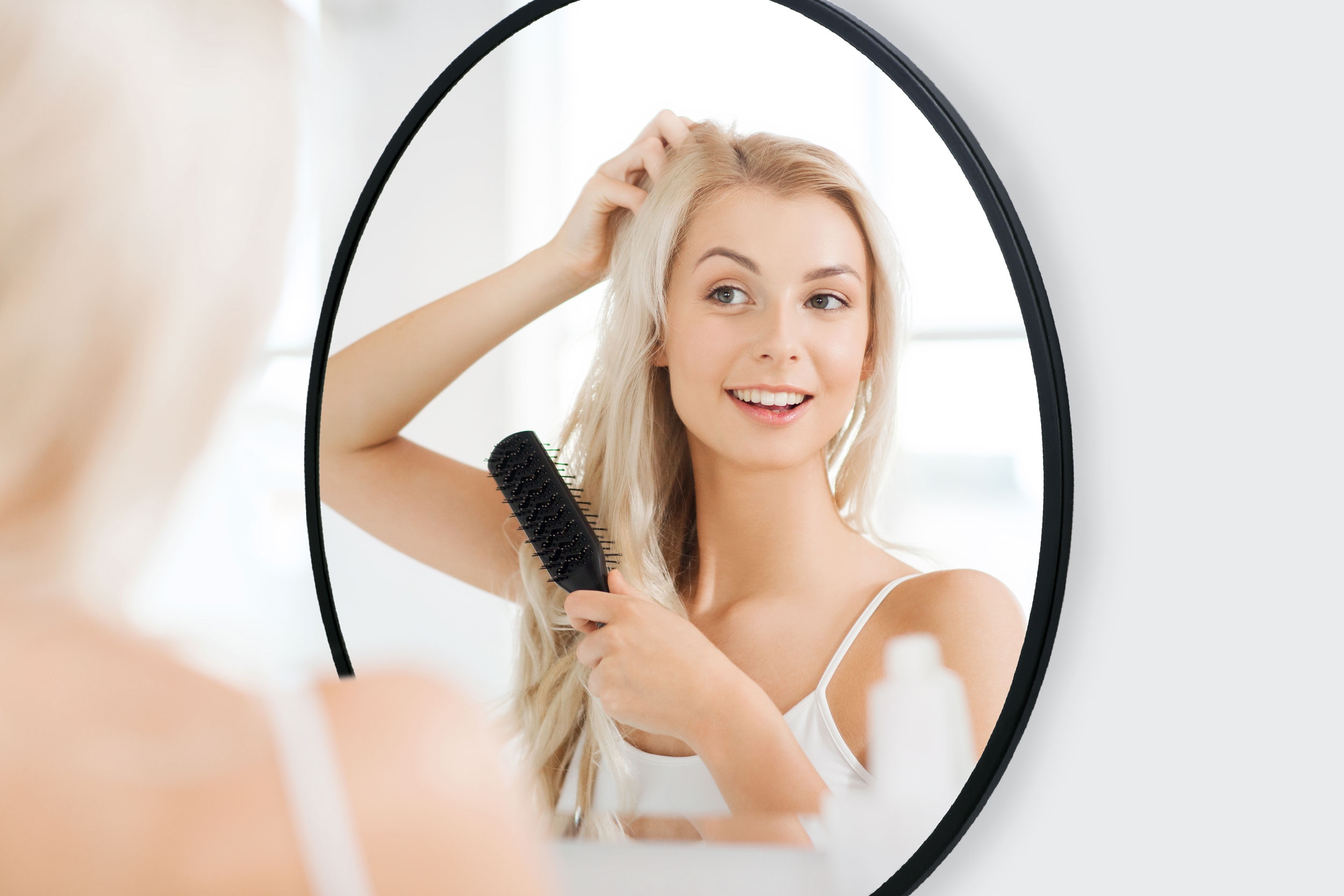 Lustro nowoczesne Sander 50 cm czarne - obrazek 8