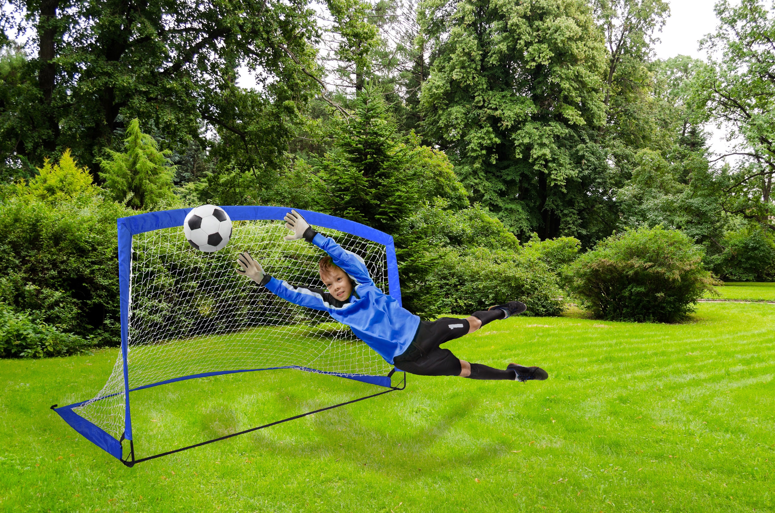 Bramka do piłki nożnej 270 x 150 cm - obrazek 2