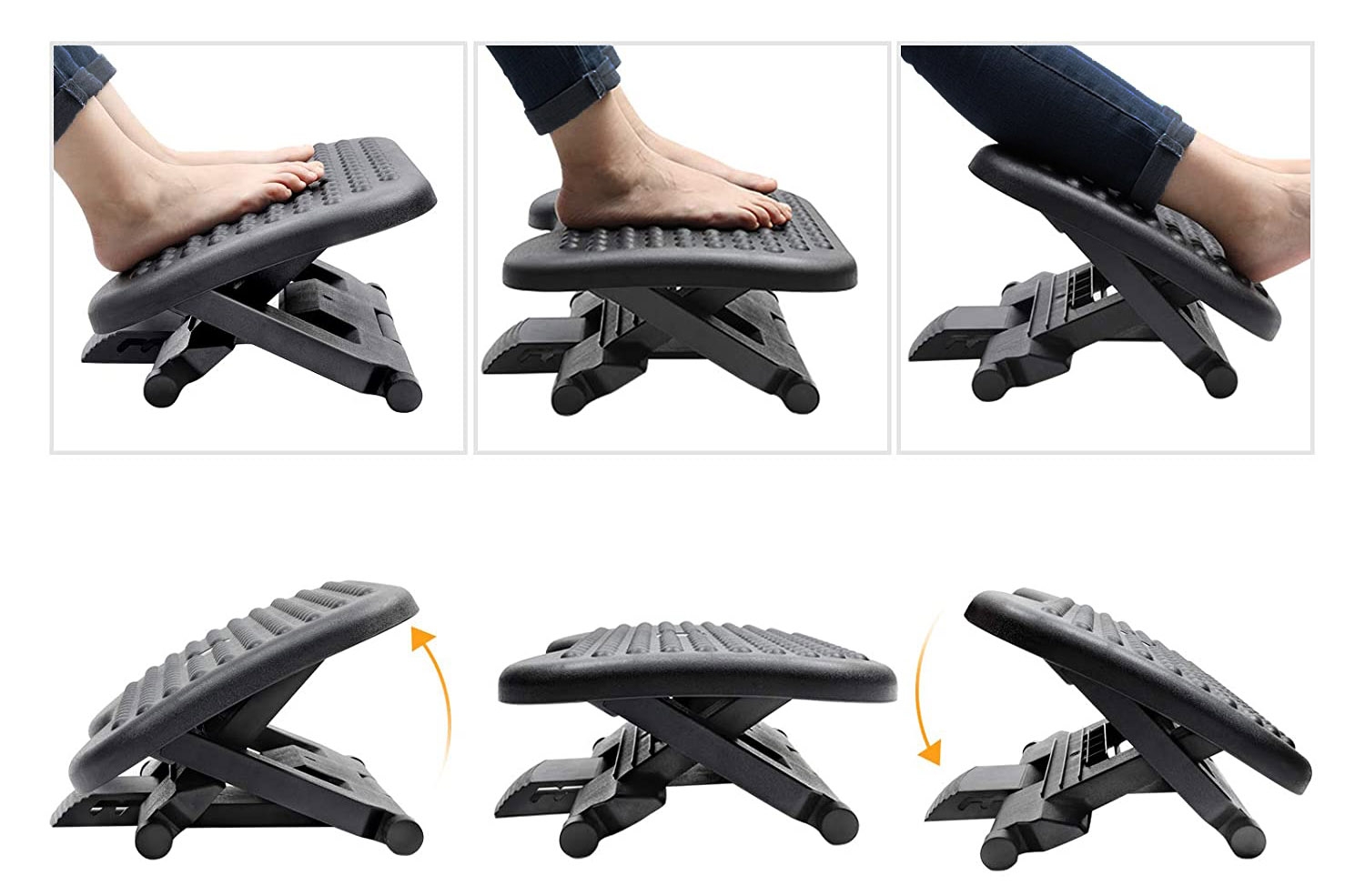 Podnóżek biurowy regulowany czarny EDUARDO - obrazek 8