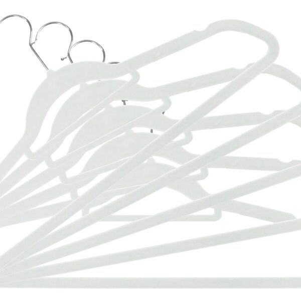 Wieszak welurowy Maxi komplet 5 szt - szary