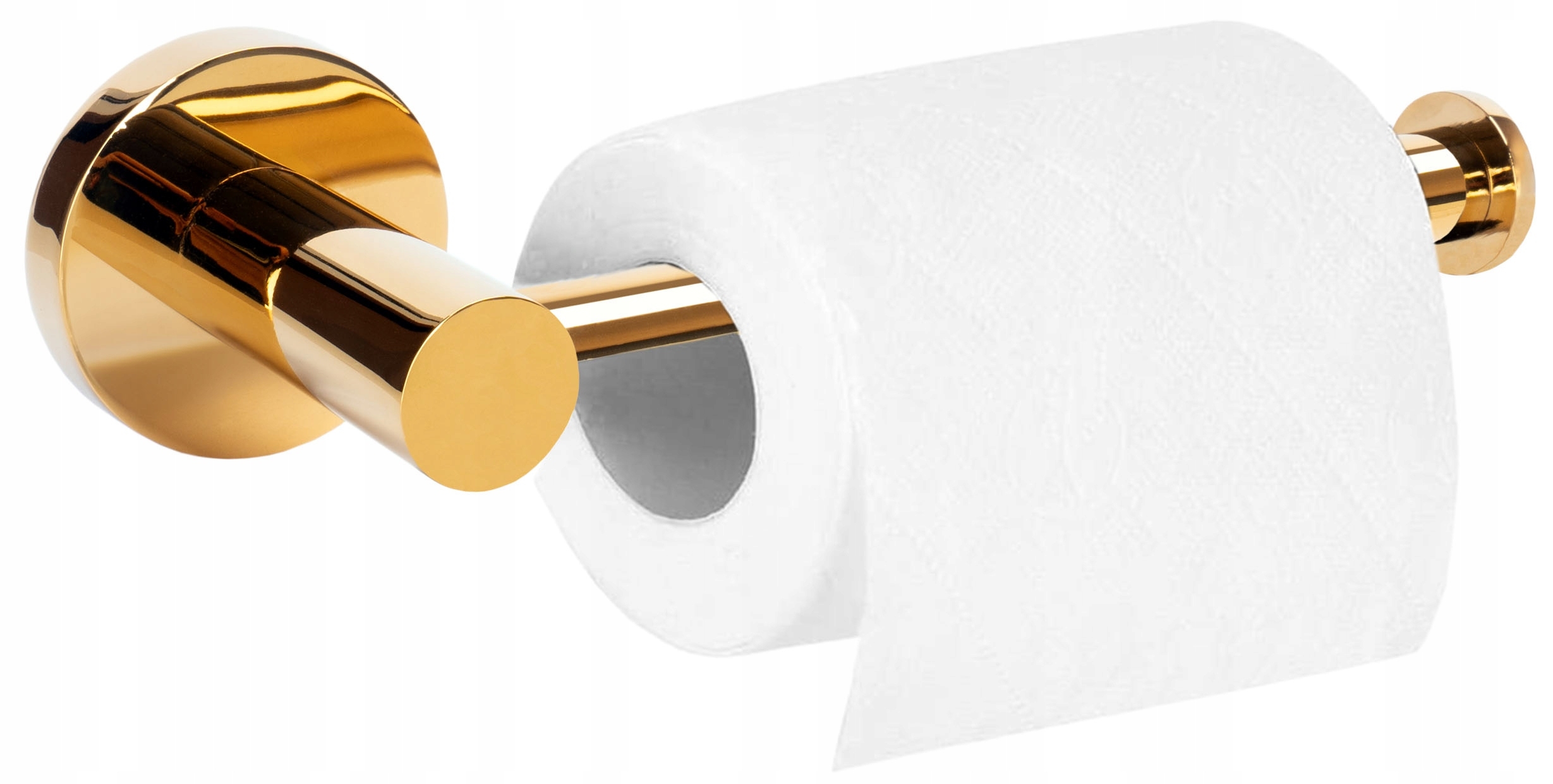 Uchwyt na papier toaletowy złoty Vost - obrazek 3