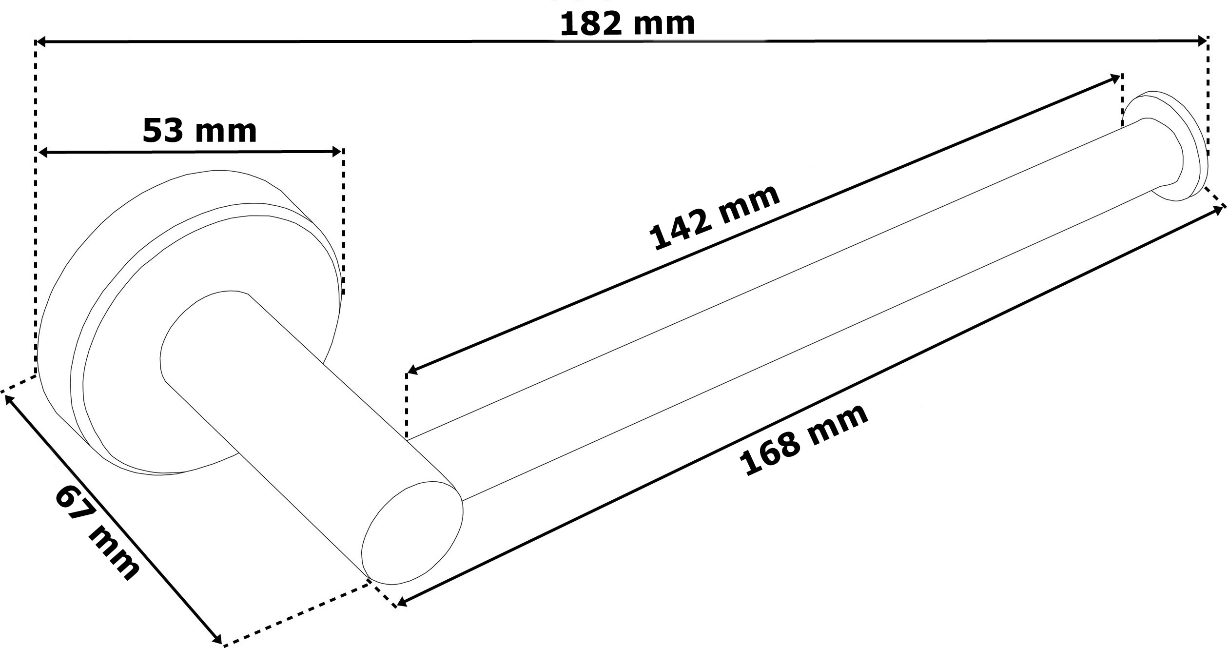 Uchwyt na papier toaletowy złoty Vost - obrazek 2