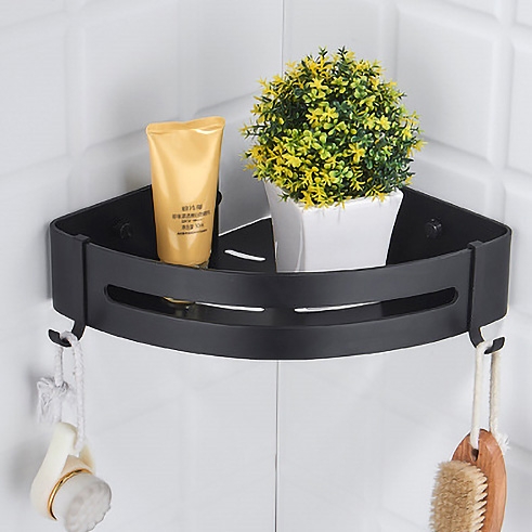 Półka loft Myzea czarna do łazienki pod prysznic - obrazek 5