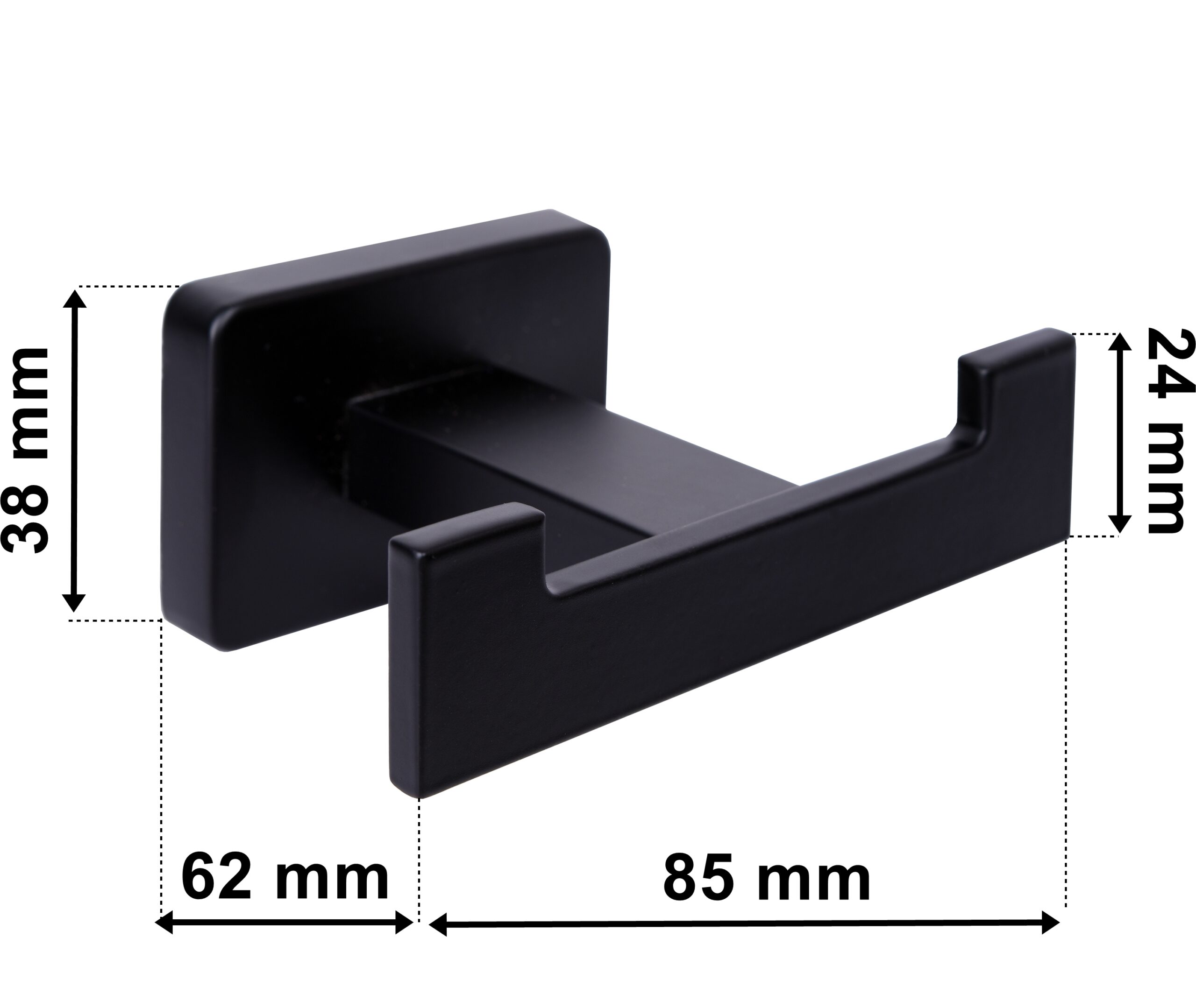 Wieszak na ręczniki loftowy Argos czarny - obrazek 3