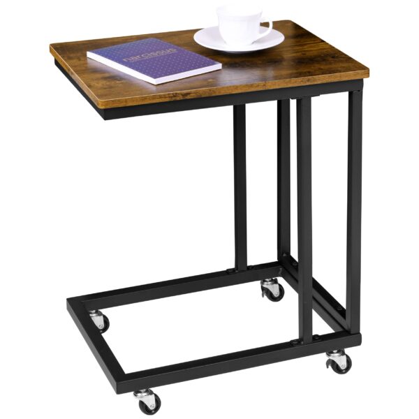 Stolik industrialny loftowy Meren postarzany dąb