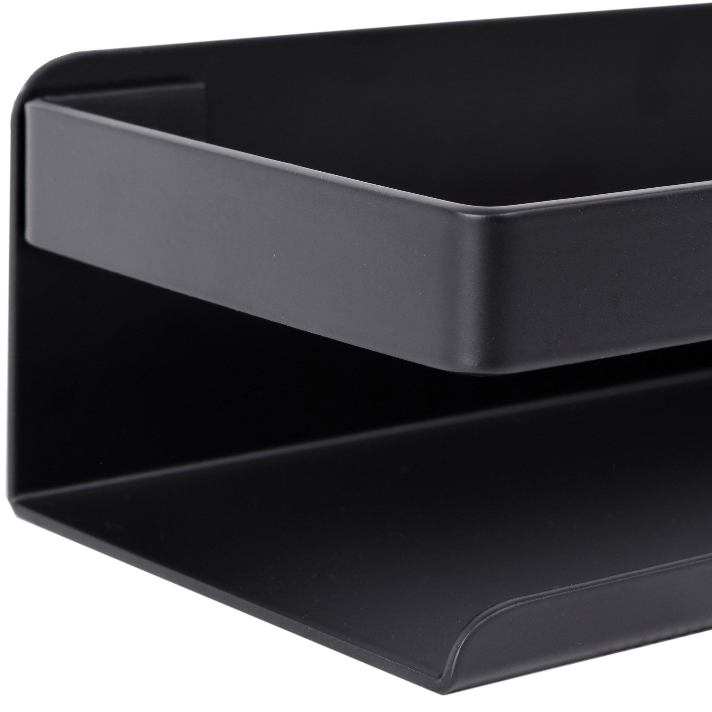 Półka łazienkowa loftowa Megara 40 cm czarna - obrazek 3